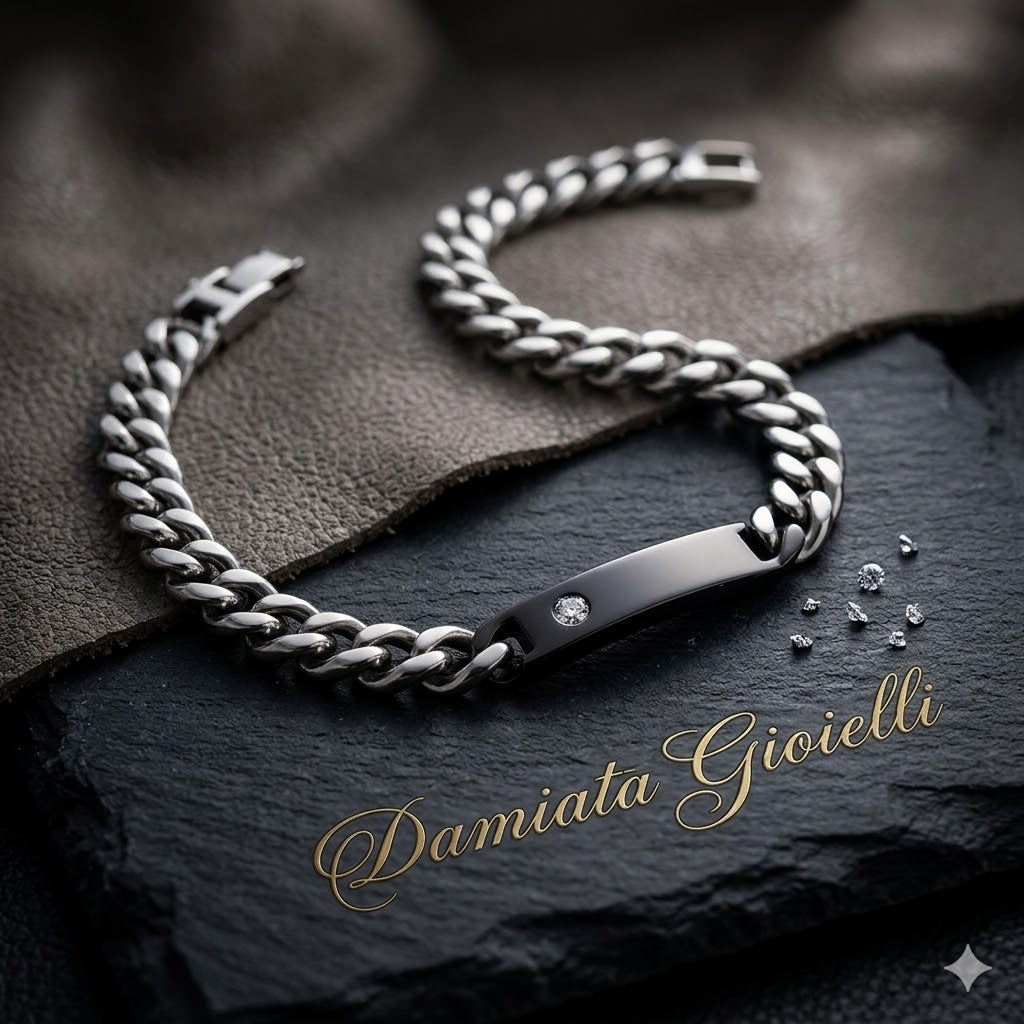 Bracciale uomo Yukey in acciaio bicolore KBRD455