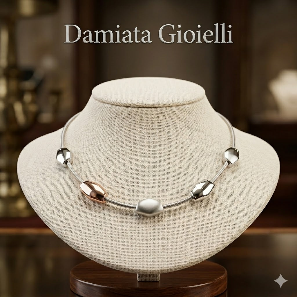 Collana donna Yukey in acciaio bicolore KCLD1840