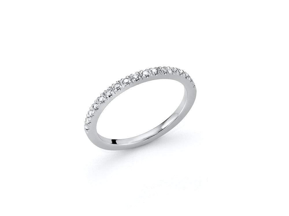 Anello veretta donna Miluna in argento e diamanti LID3559M16
