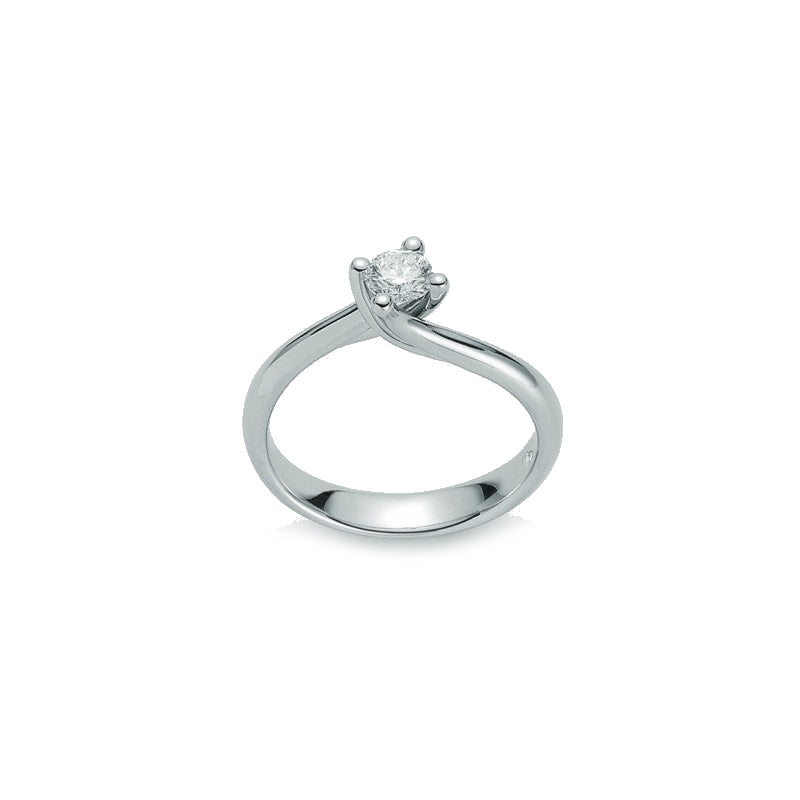 Anello solitario donna Miluna in oro bianco e diamante LID5093_090Q02