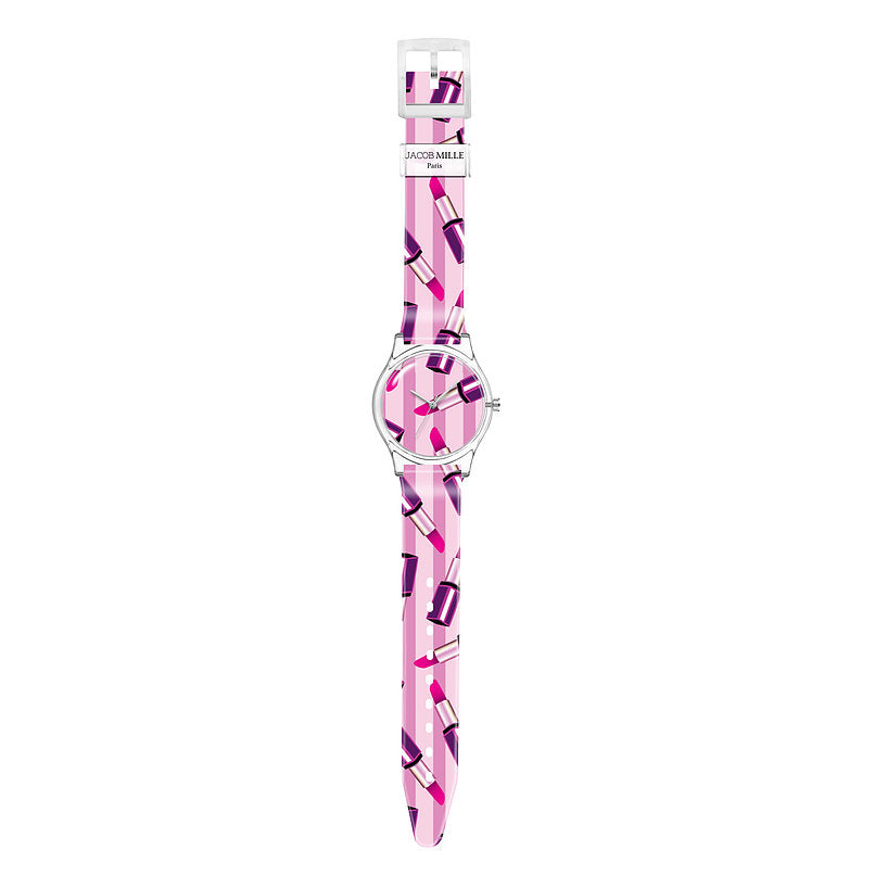 Orologio solo tempo donna Jacob Mille Lipstick in silicone