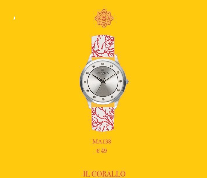 Orologio solo tempo donna Mizzica in acciaio e pelle MA138