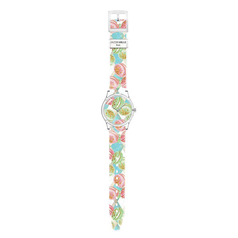 Orologio solo tempo donna Jacob Mille Macaron in silicone