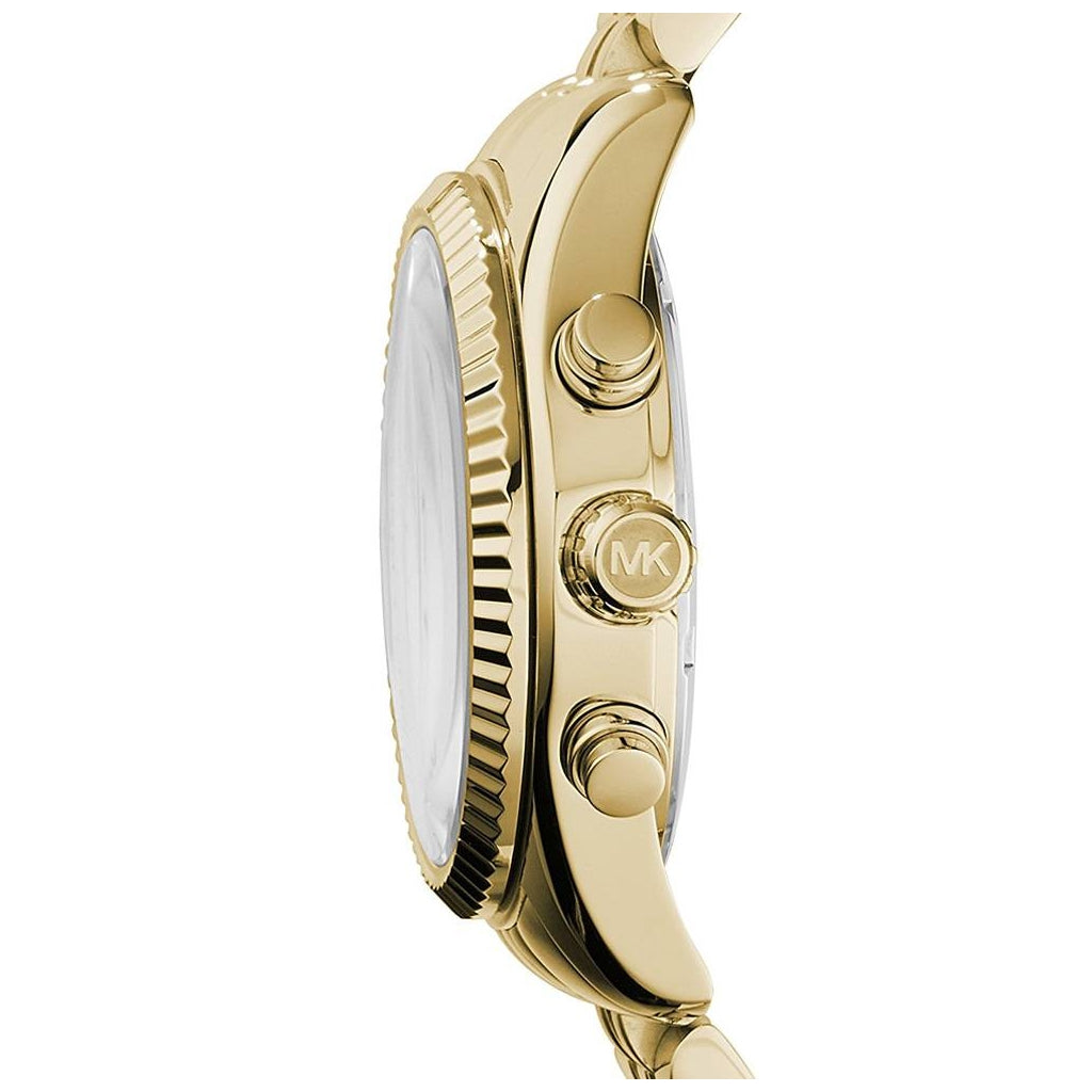 Orologio cronografo donna Michael Kors collezione Lexington in acciaio dorato MK5556
