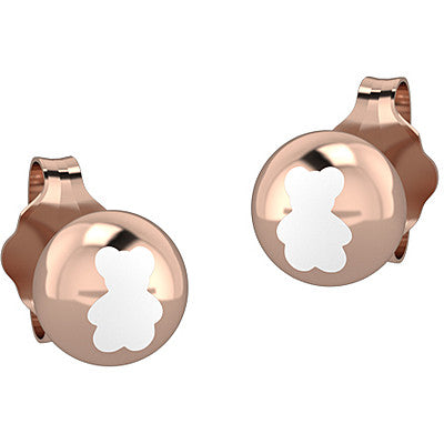 Orecchini a sfera bambina Nanán in argento rosè NAN0142
