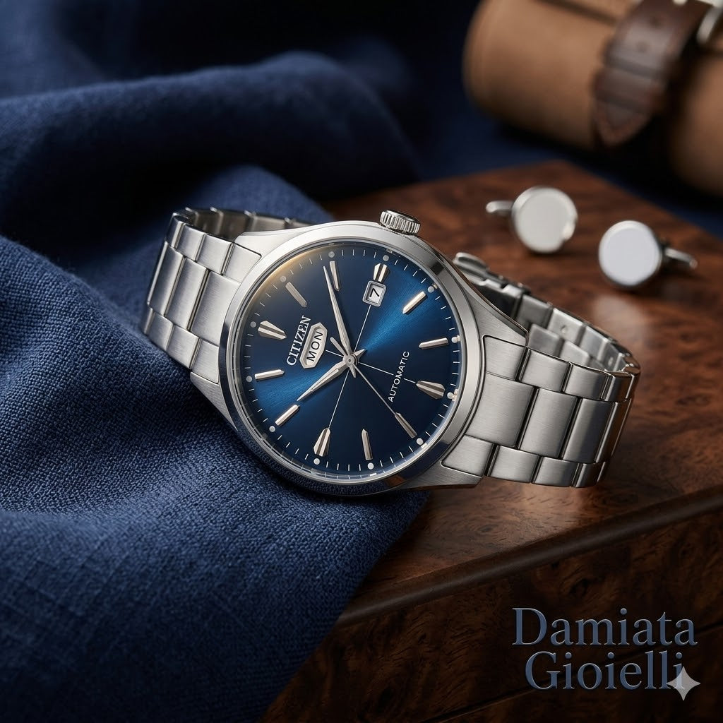 Orologio uomo meccanico Citizen "MECCANICO" in acciaio NH8391-51L