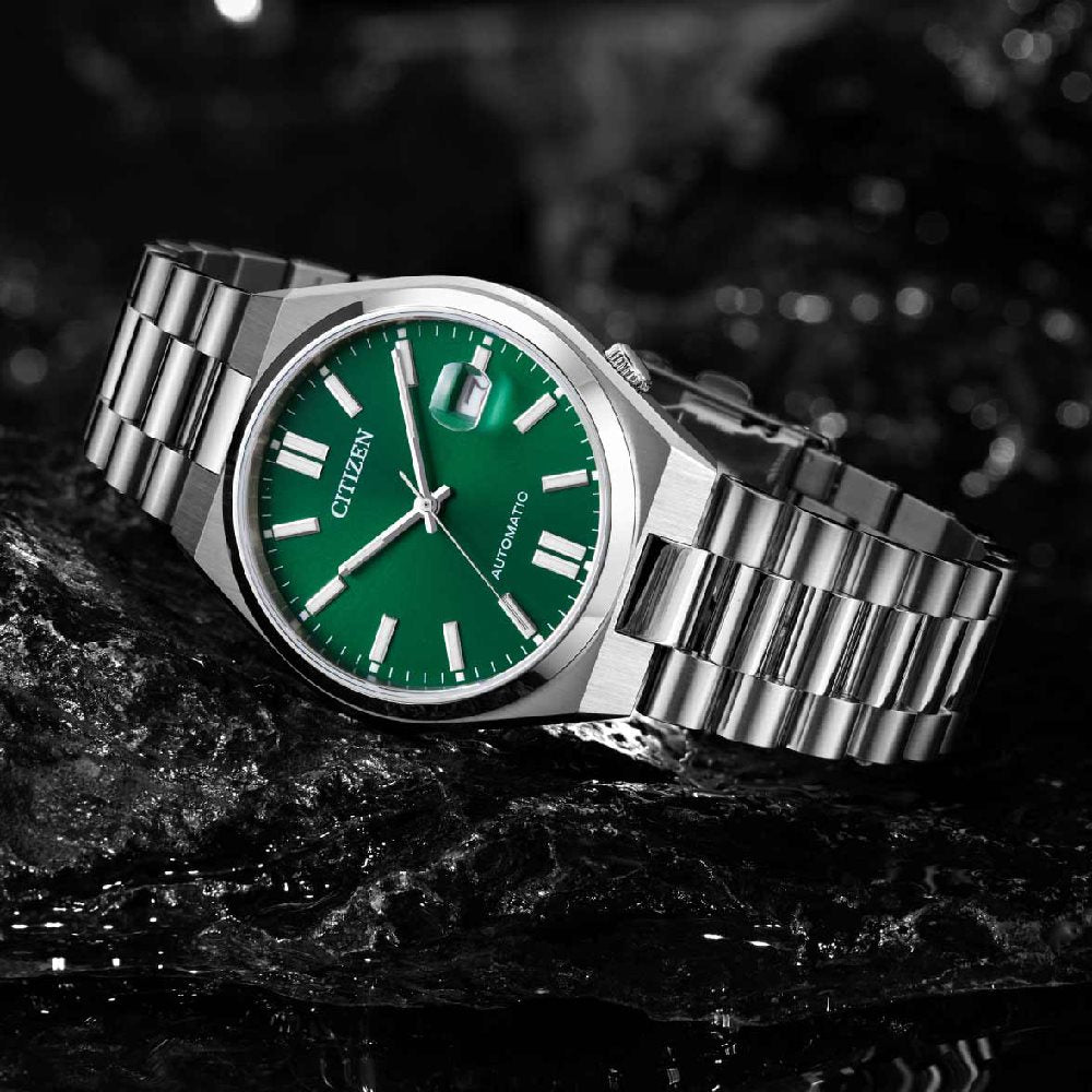 Orologio automatico solo tempo Citizen uomo "Tsuyosa" in acciaio NJ0150-81X