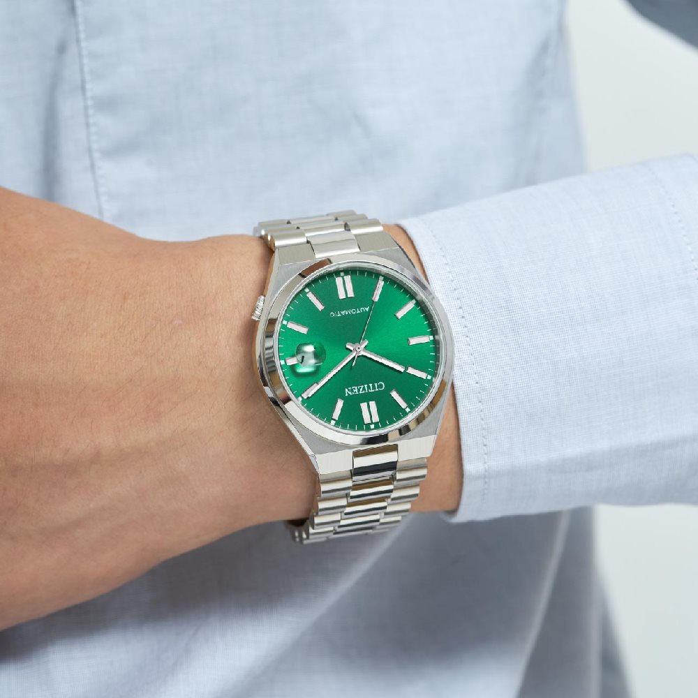 Orologio automatico solo tempo Citizen uomo "Tsuyosa" in acciaio NJ0150-81X