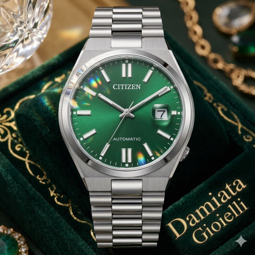 Orologio solo tempo meccanico uomo Citizen "TSUYOSA" in acciaio NJ0150-81X
