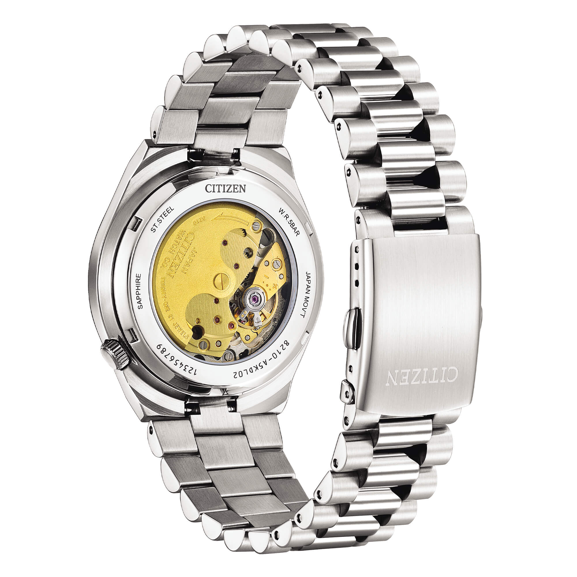 Orologio solo tempo meccanico Citizen uomo "TSUYOSA" in acciaio ref. NJ0151-88W