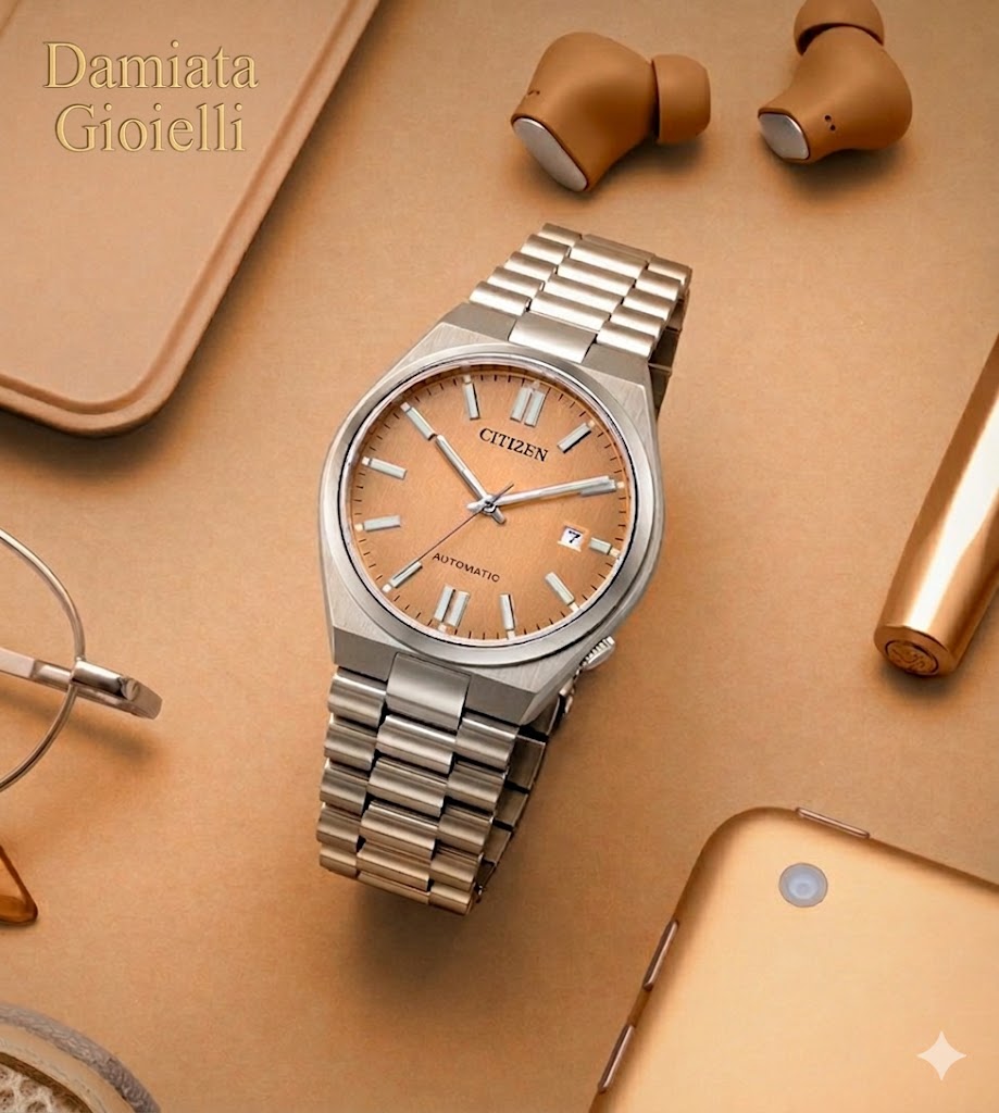 Orologio solo tempo meccanico uomo Citizen "TSUYOSA" in acciaio NJ0159-86Z