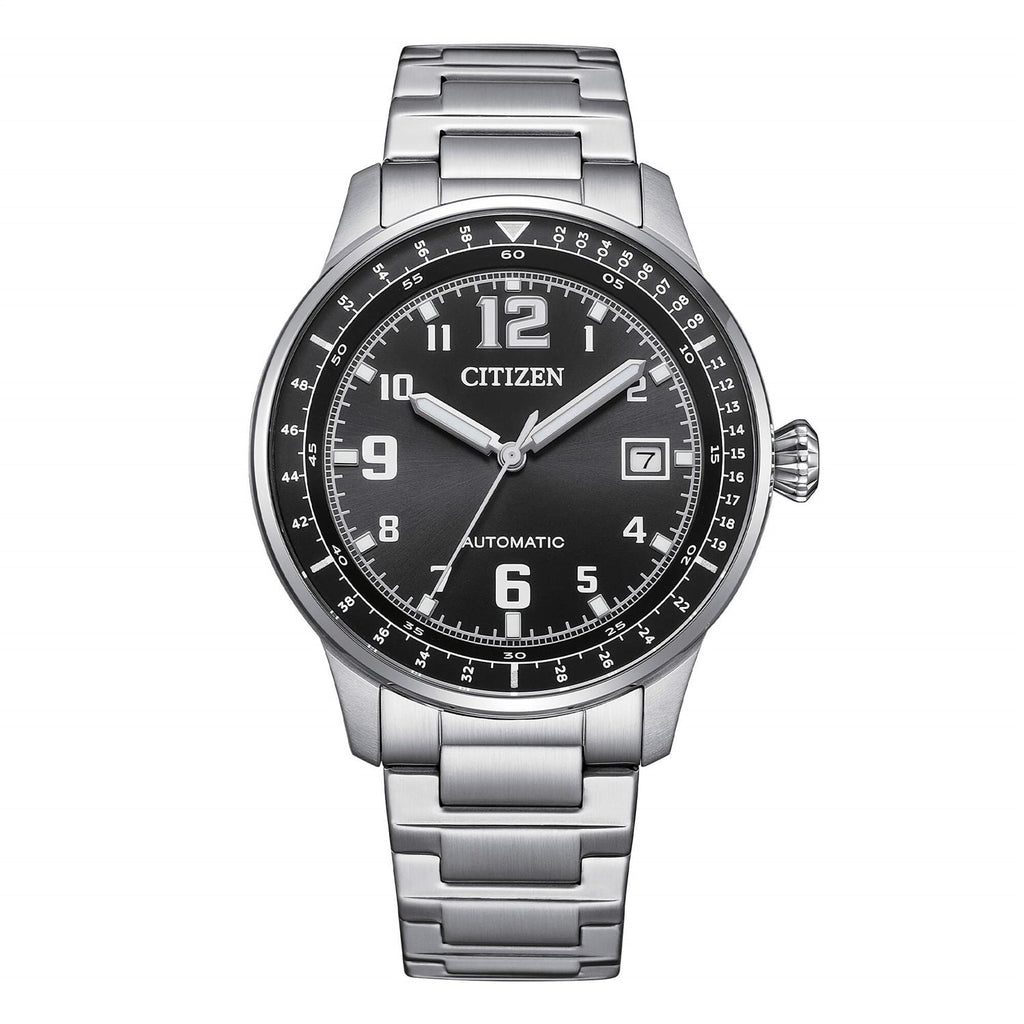 Orologio solo tempo Citizen meccanico "Military" in acciaio NJ0190-51E