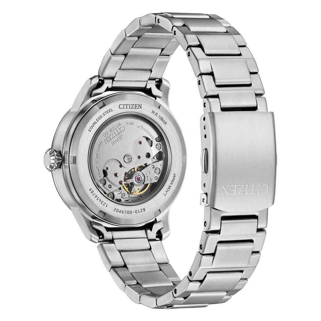 Orologio solo tempo Citizen uomo meccanico "Military" in acciaio NJ0190-51X