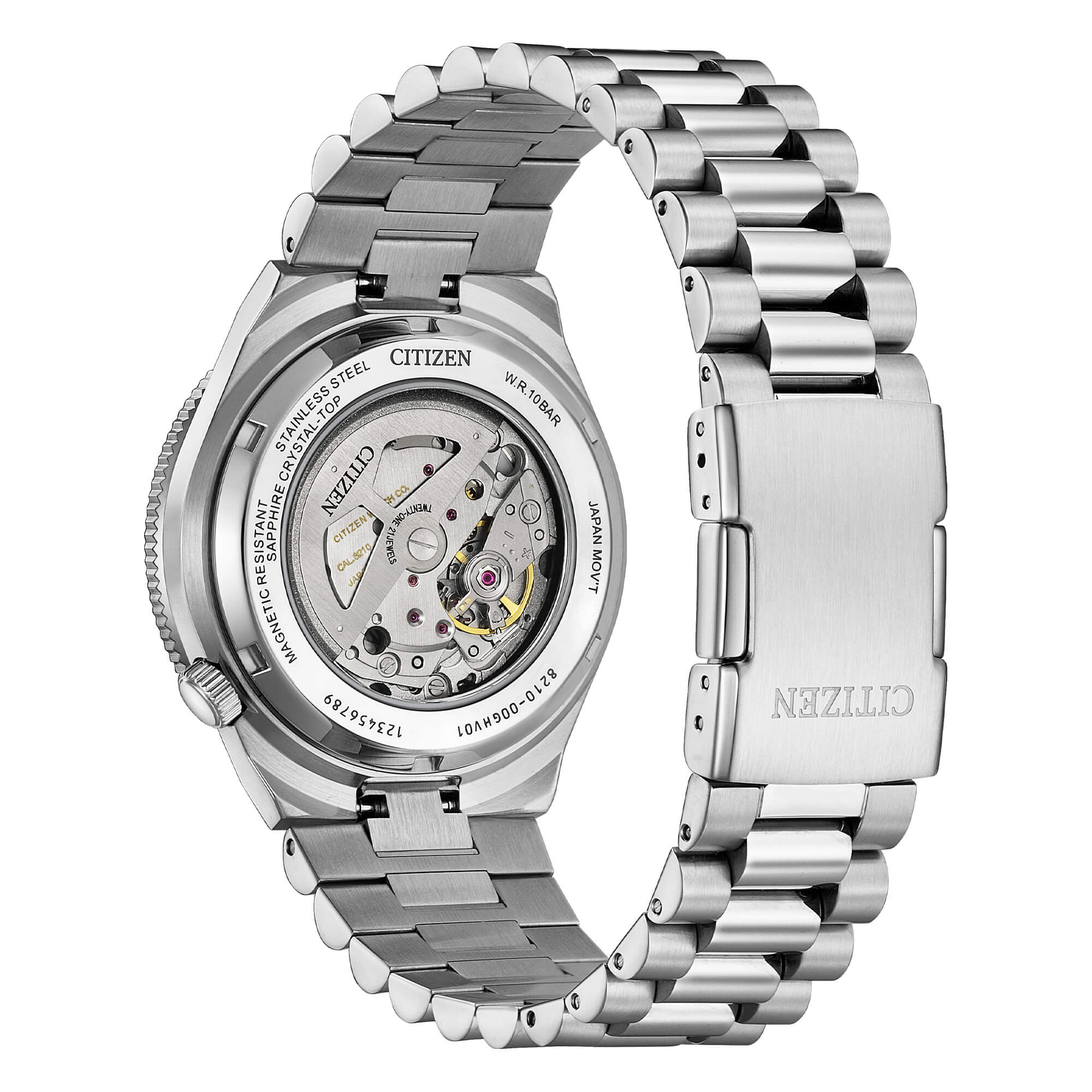 Orologio solo tempo meccanico Citizen uomo "TSUYOSA" in acciaio ref. NJ0230-59L