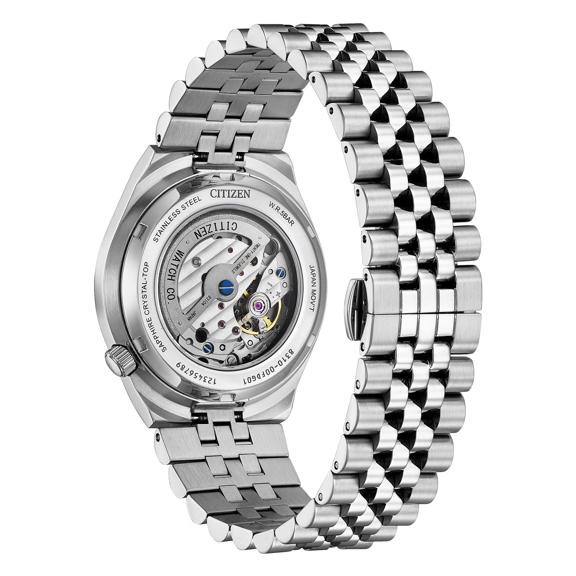 Orologio solo tempo meccanico Citizen uomo "TSUYOSA" in acciaio ref. NK0020-55E