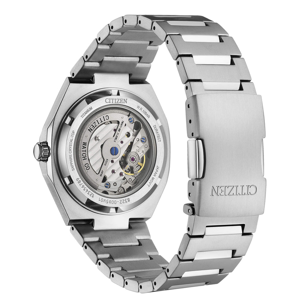 Orologio solo tempo meccanico Citizen uomo "ZENSHIN" in titanio ref. NK5020-58M