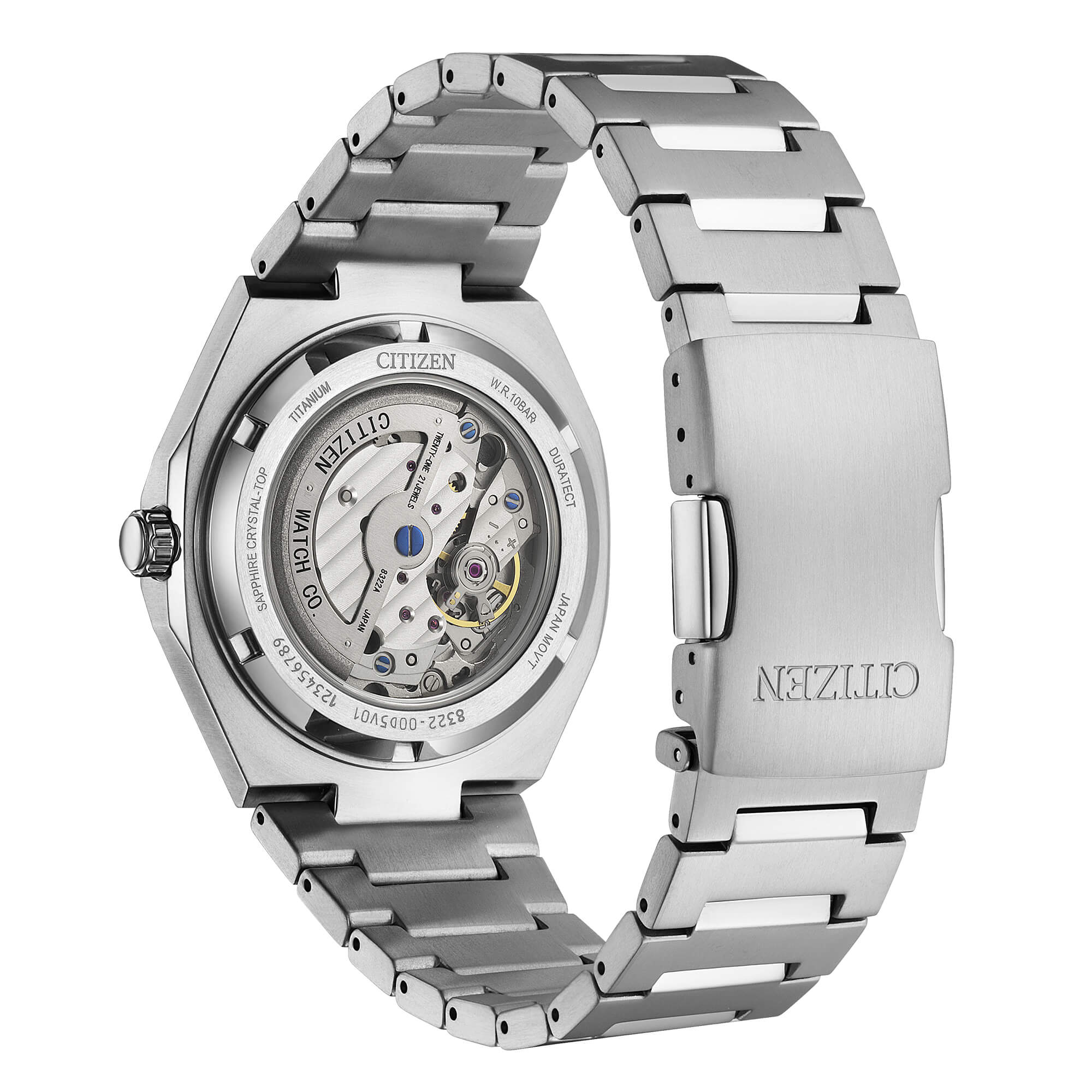 Orologio solo tempo meccanico Citizen uomo "ZENSHIN" in titanio ref. NK5020-58M