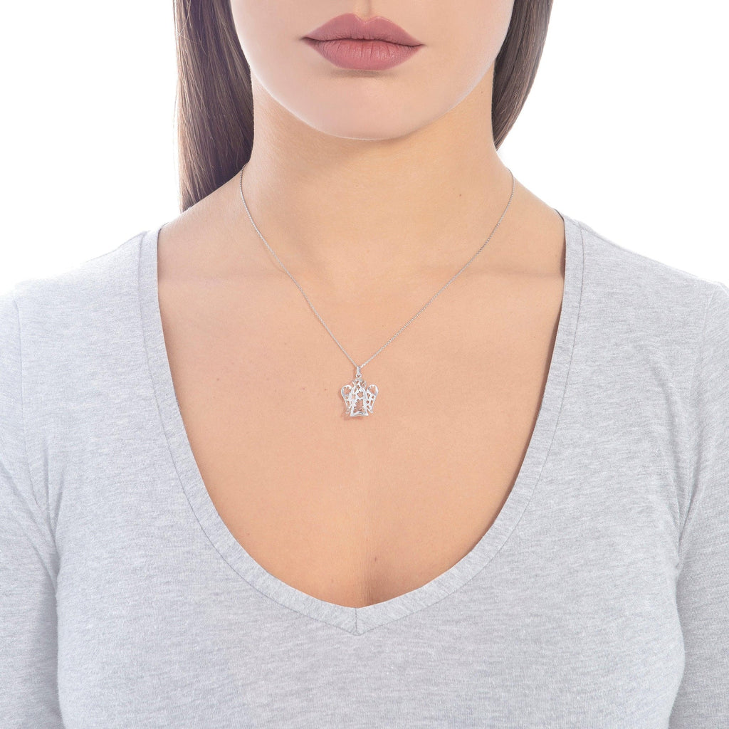 Collana angelo donna Roberto Giannotti in oro bianco NKT292