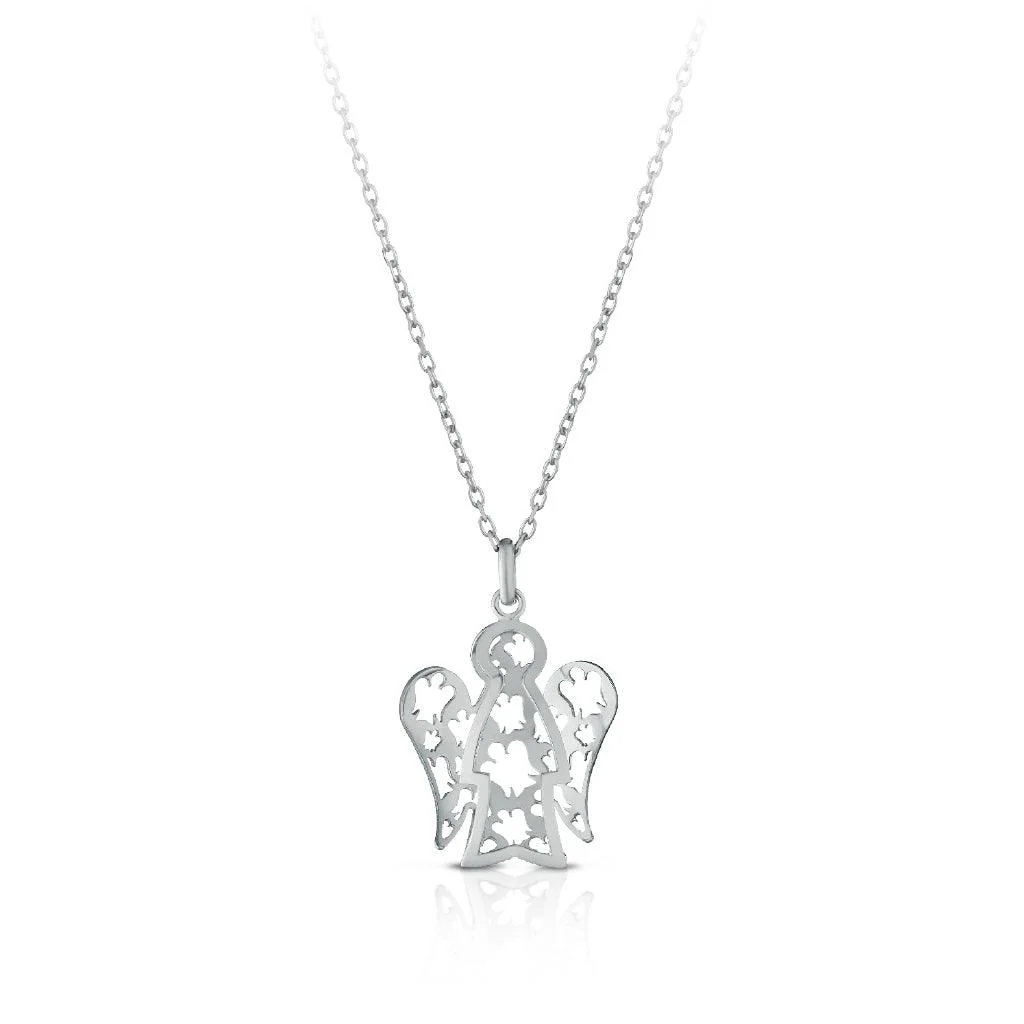 Collana angelo donna Roberto Giannotti in oro bianco NKT292