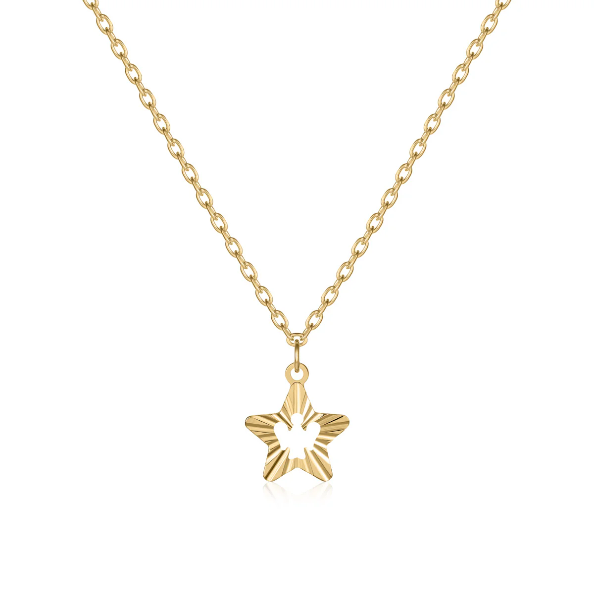 Collana stella donna Roberto Giannotti in oro giallo NKT396