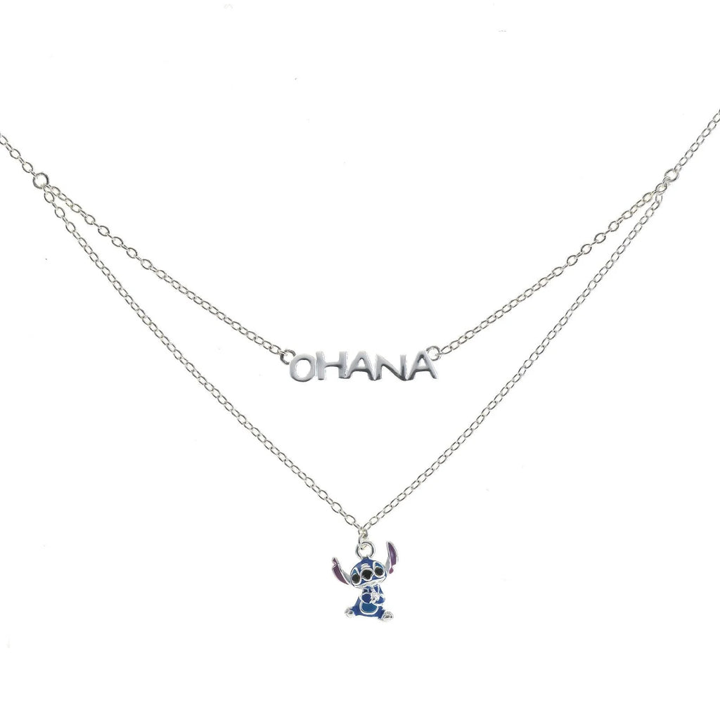 Collana Disney bambina in argento 925% con pendente raffigurante Stitch NS00059SRHL-17.C