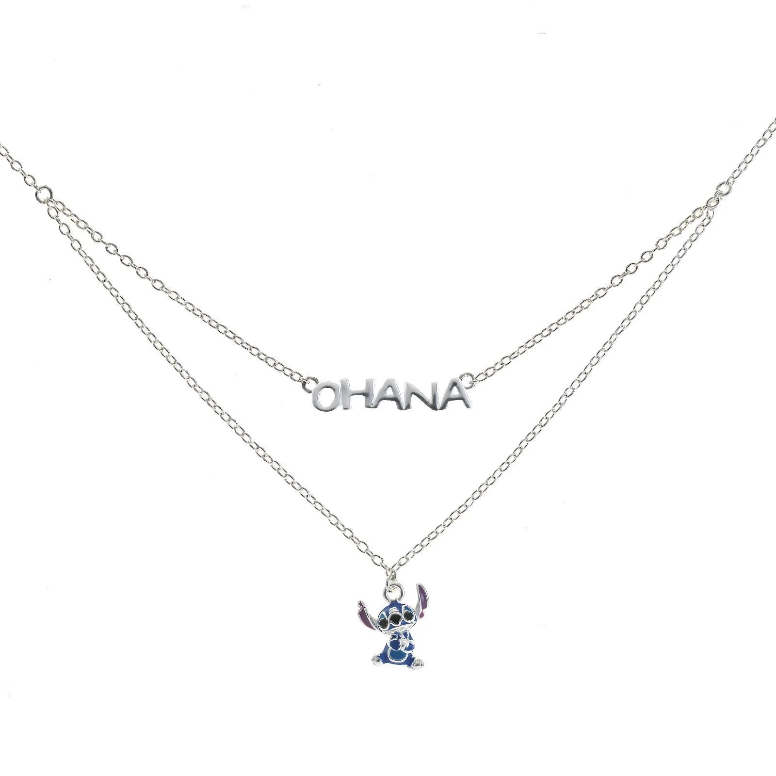 Collana Disney bambina in argento 925% con pendente raffigurante Stitch NS00059SRHL-17.C