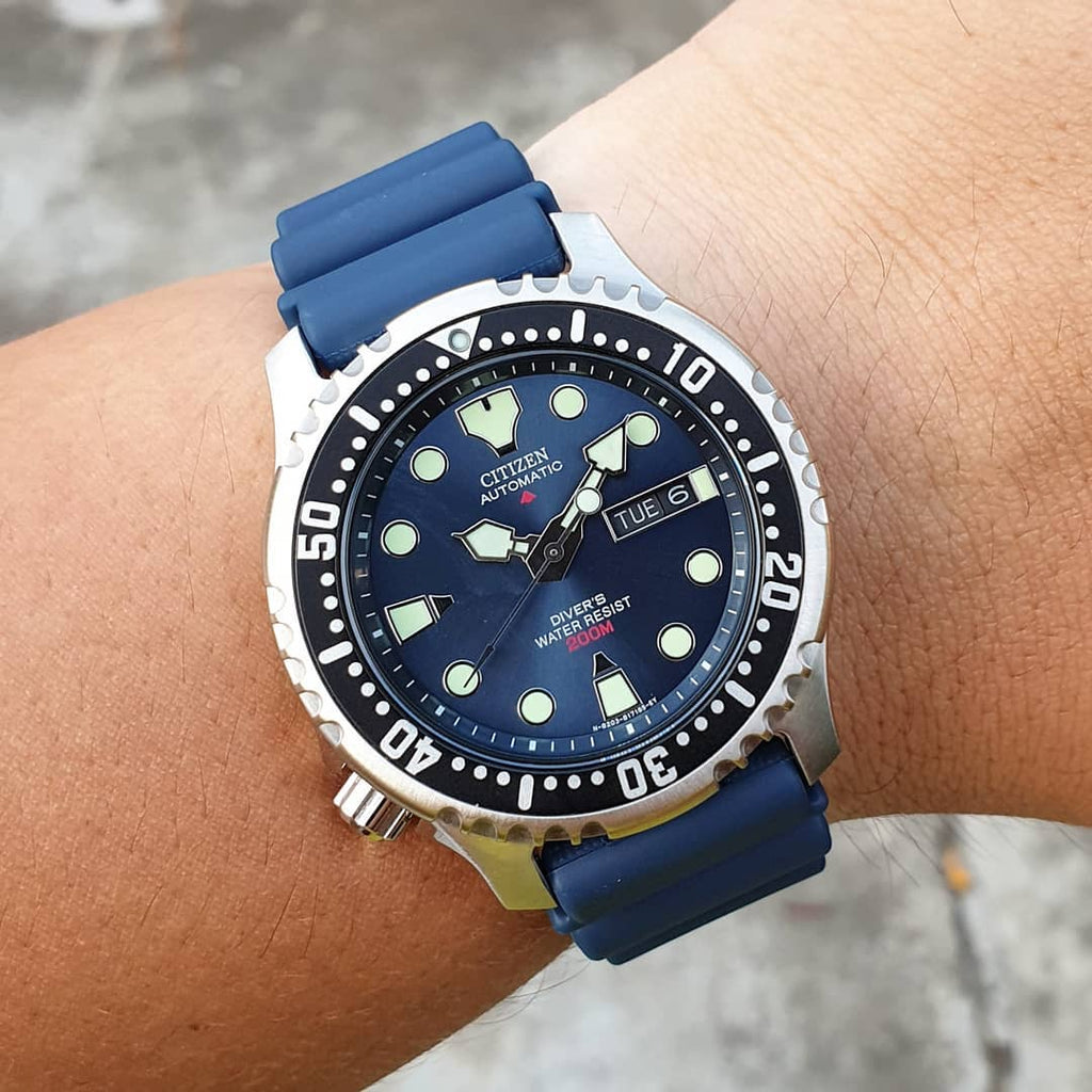 Orologio automatico solo tempo Citizen uomo "PROMASTER" in acciaio e silicone NY0040-17L