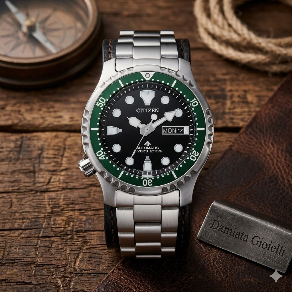 Orologio solo tempo meccanico uomo Citizen diver's "PROMASTER" in acciaio NY0084-89E