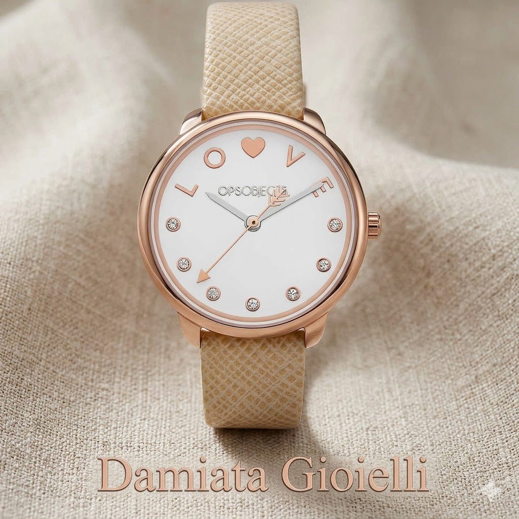 Orologio solo tempo Ops! donna in acciaio e pelle OPSPW-665