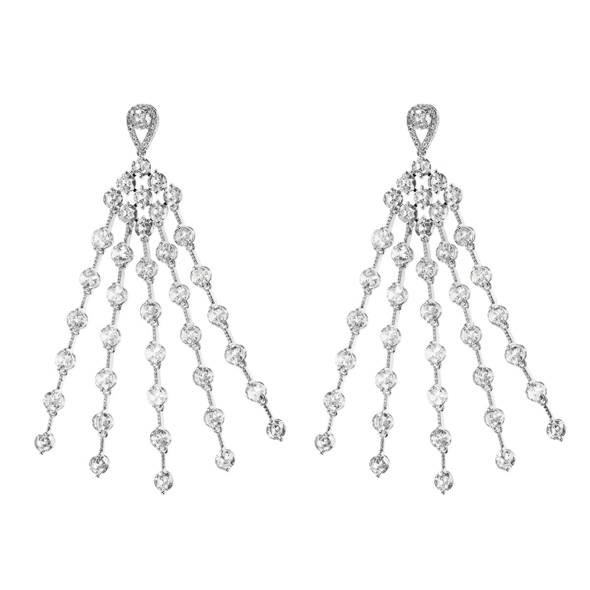 Orecchini donna in lega metallica e zirconi OR5099B