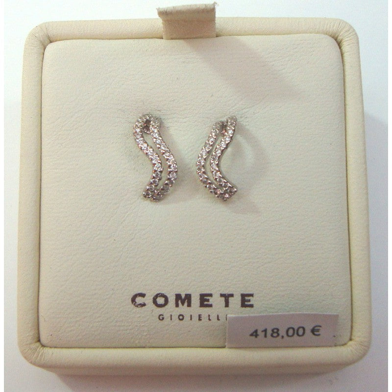 Orecchini Comete donna in oro bianco e diamanti ORB460