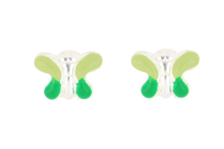 Orecchini farfalla bambina Urania Preziosi in argento smaltato ORBABY024VE