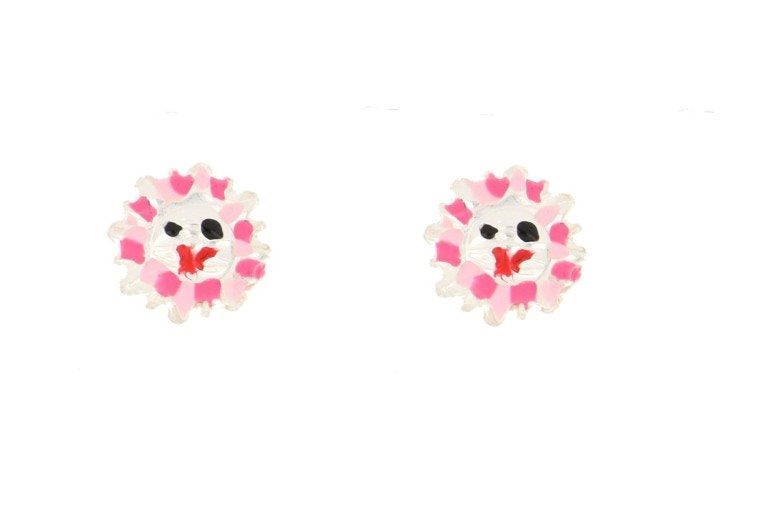 Orecchini sole bambina Urania Preziosi in argento smaltato ORBABY027RS