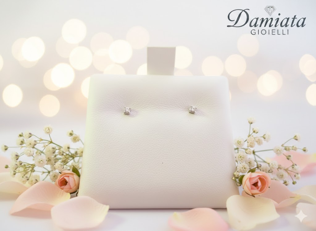 Orecchini punto luce donna Lucciole Gioielli in oro bianco e diamanti ORFB-9KT-1