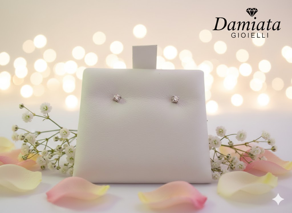Orecchini punto luce donna Lucciole Gioielli in oro bianco e diamanti ORFB-9KT-2