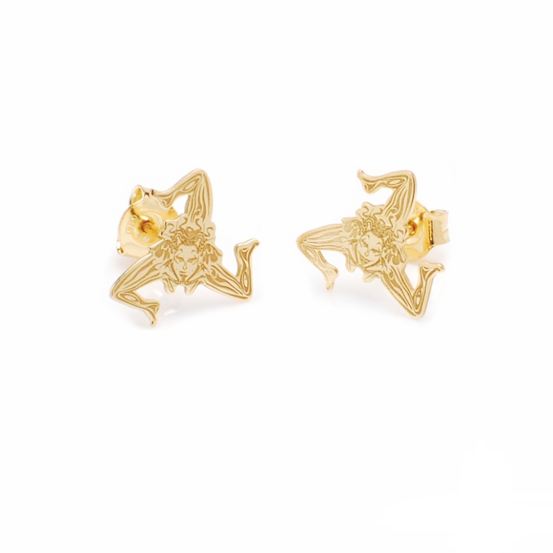 Orecchini donna My Sicily Trinacria in argento ORL02M