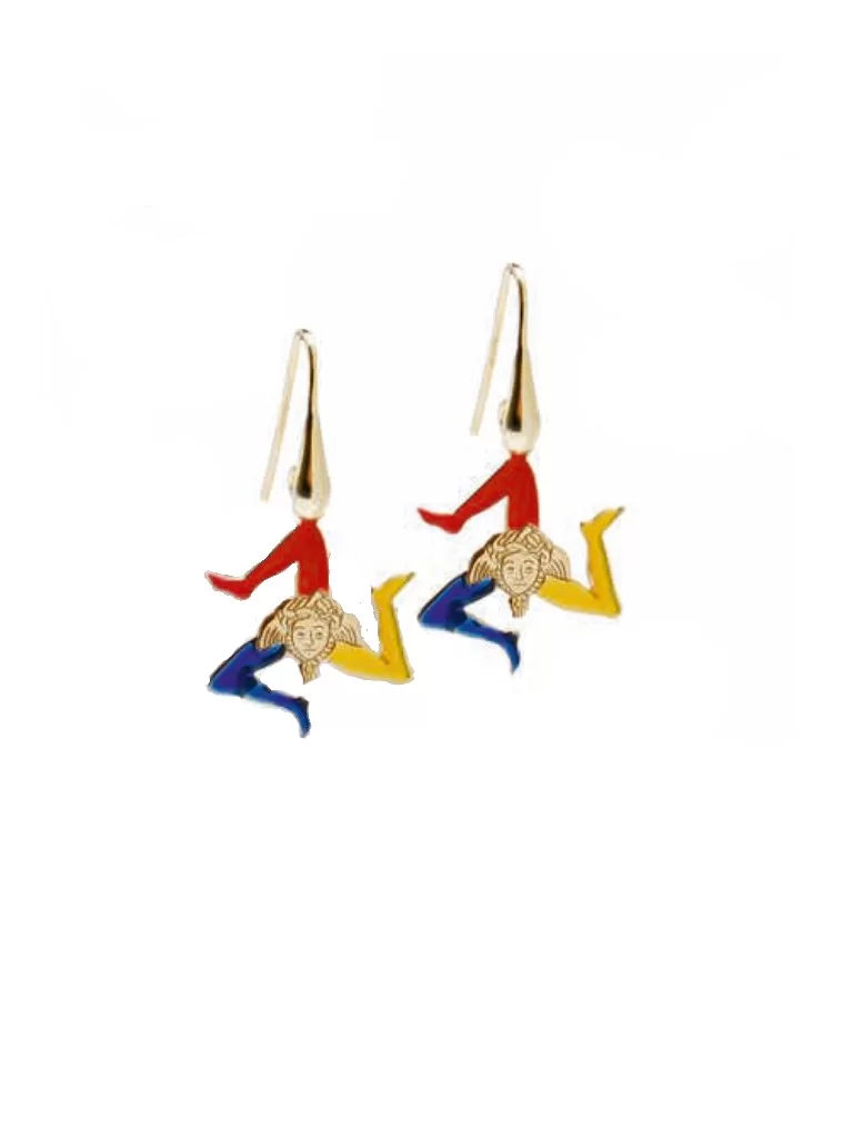Orecchini donna My Sicily Trinacria in argento ORPS02