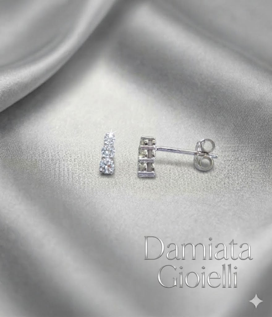 Orecchini trilogy degradè donna Lucciole Gioielli in oro bianco e diamanti ref. ORTCSC/3