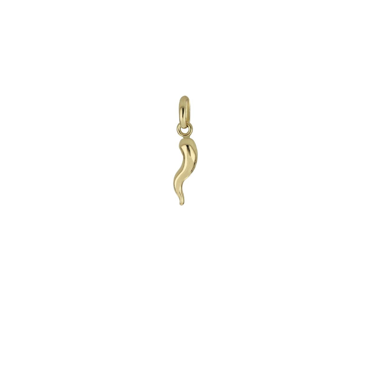 Ciondolo unisex IGOLD in oro giallo raffigurante un corno portafortuna ref. P092OU