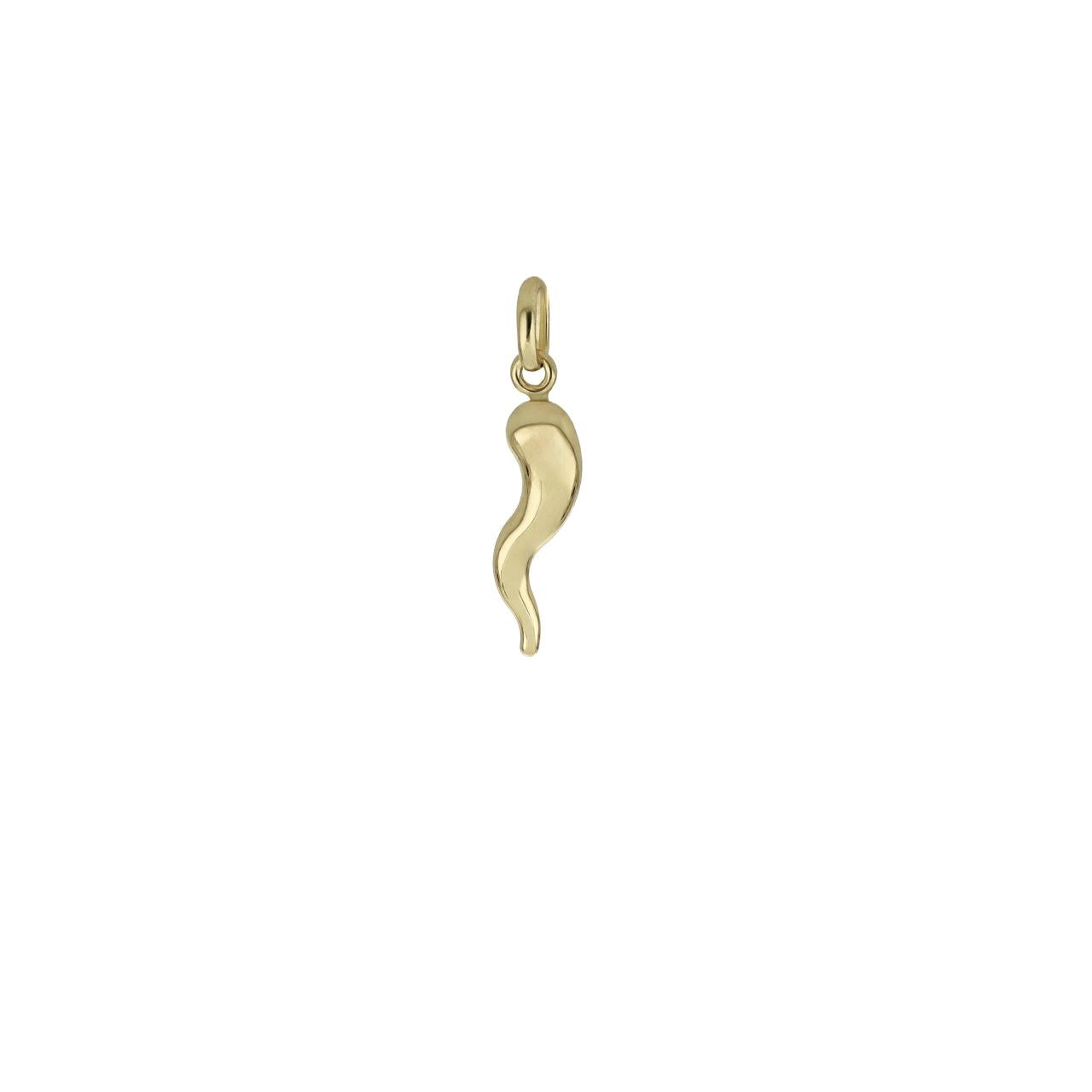 Ciondolo unisex IGOLD in oro giallo raffigurante un corno portafortuna ref. P0B2OU