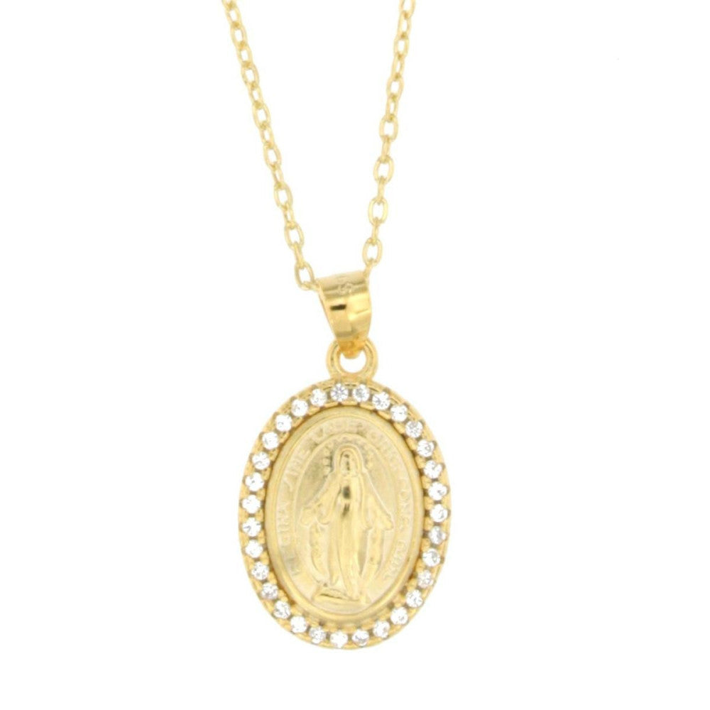 Collana donna Urania Preziosi in argento dorato e zirconi P3392GD
