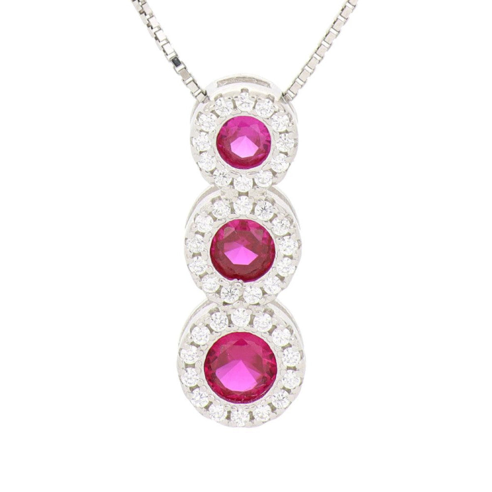 Collana trilogy donna Urania Preziosi in argento e zirconi P3590RB