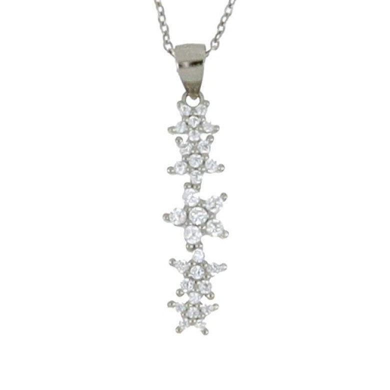 Collana stelle donna Urania Preziosi in argento e zirconi P3619
