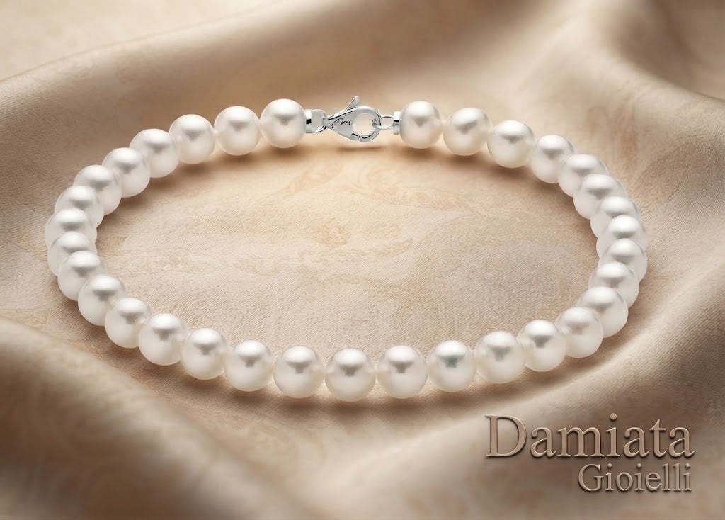 Bracciale donna Miluna filo di perle 5-5,5 in oro bianco ref. PBR1674V