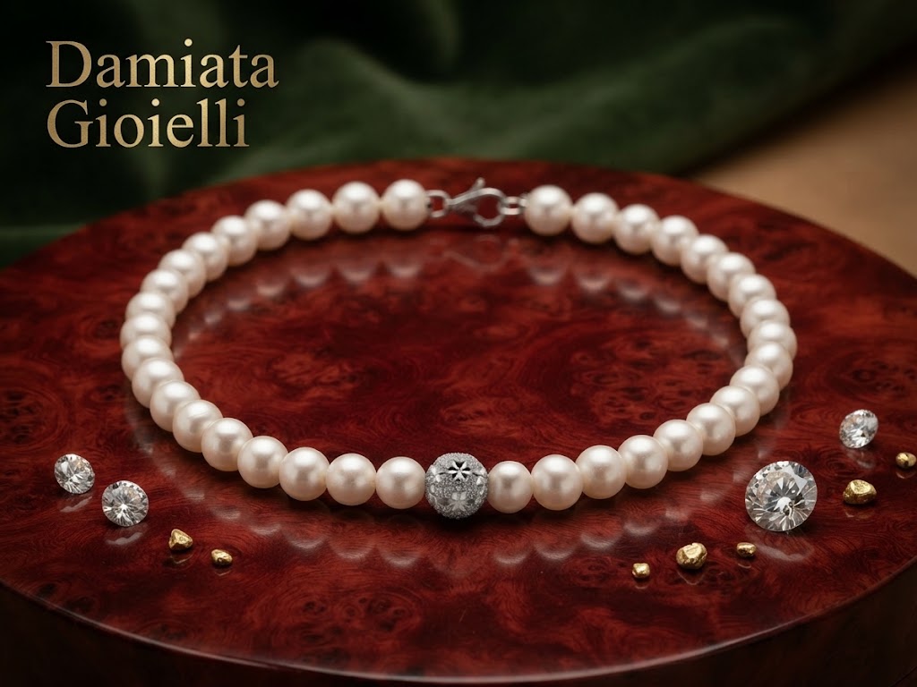 Bracciale filo di perle Miluna in oro bianco ref. PBR3047V