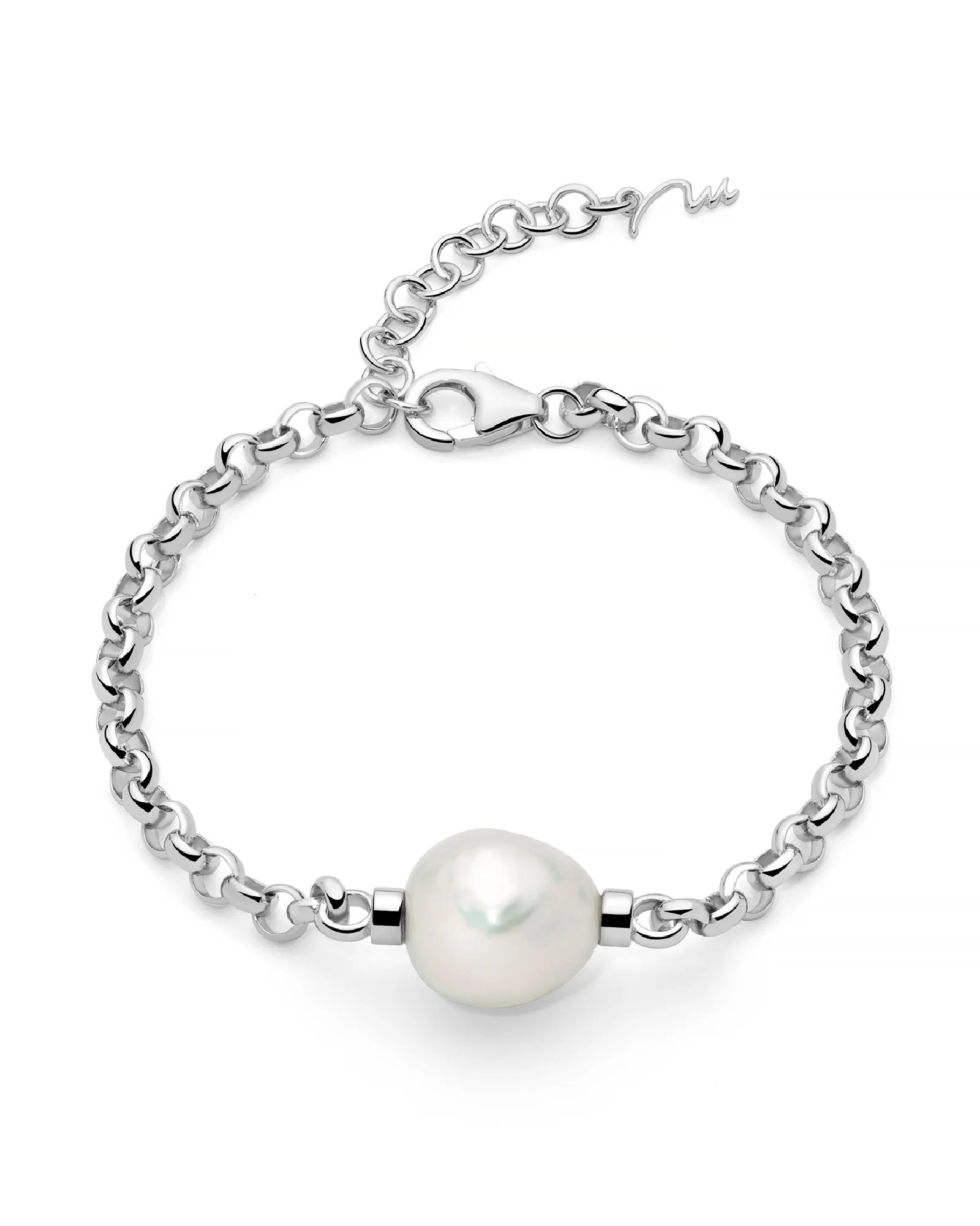 Bracciale donna Miluna in argento e perla barocca PBR3546B