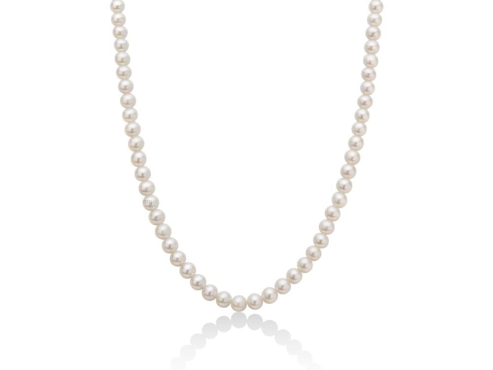 Collana Miluna donna filo di perle con chiusura in oro bianco PCL4196V
