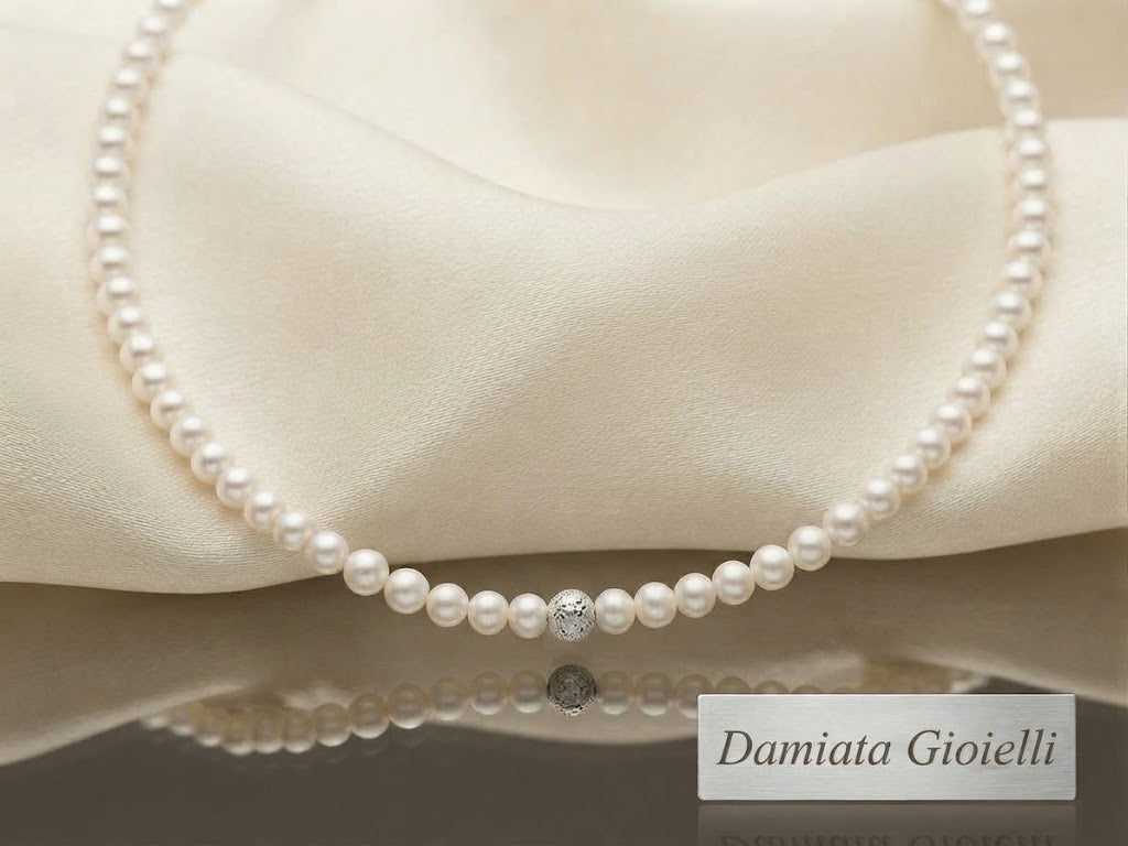 Collana filo di perle donna Miluna in oro bianco ref. PCL4979B