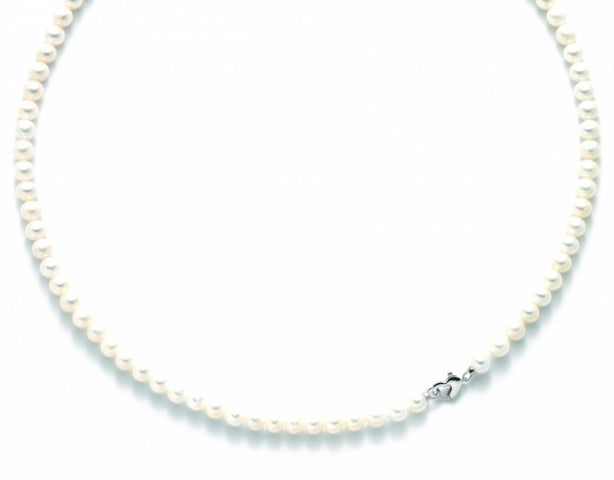 Collana donna Miluna filo di perle con chiusura in oro bianco PCL5267
