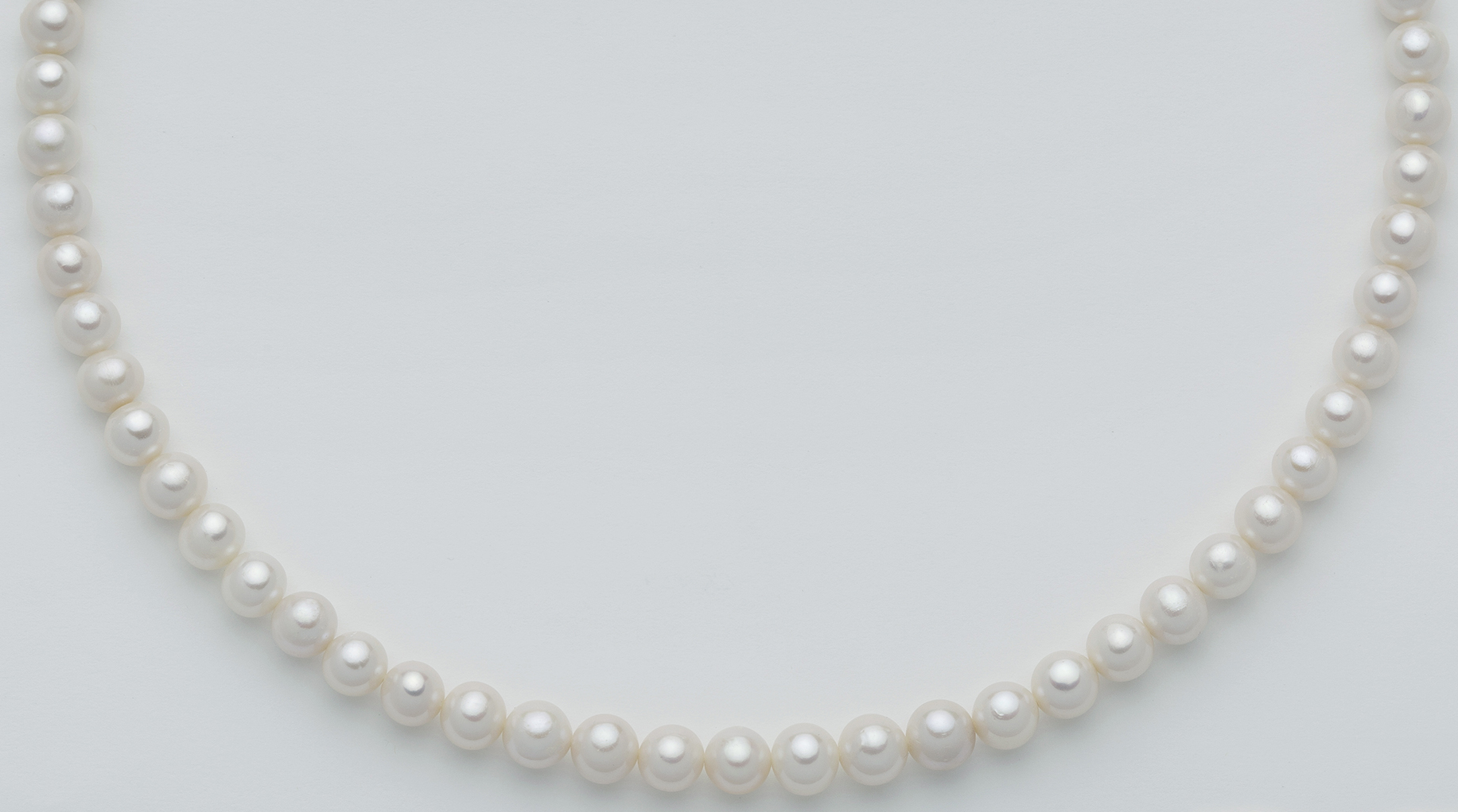 Collana donna Miluna filo di perle in oro bianco PCL5430V